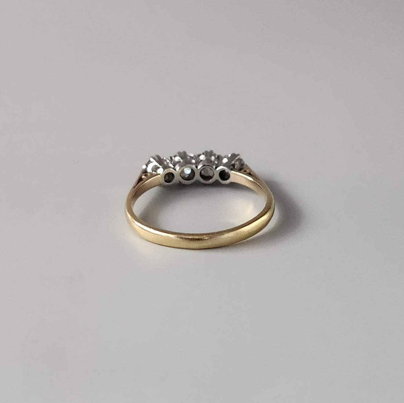 18ct Yellow Gold Diamond Four Stone Ring