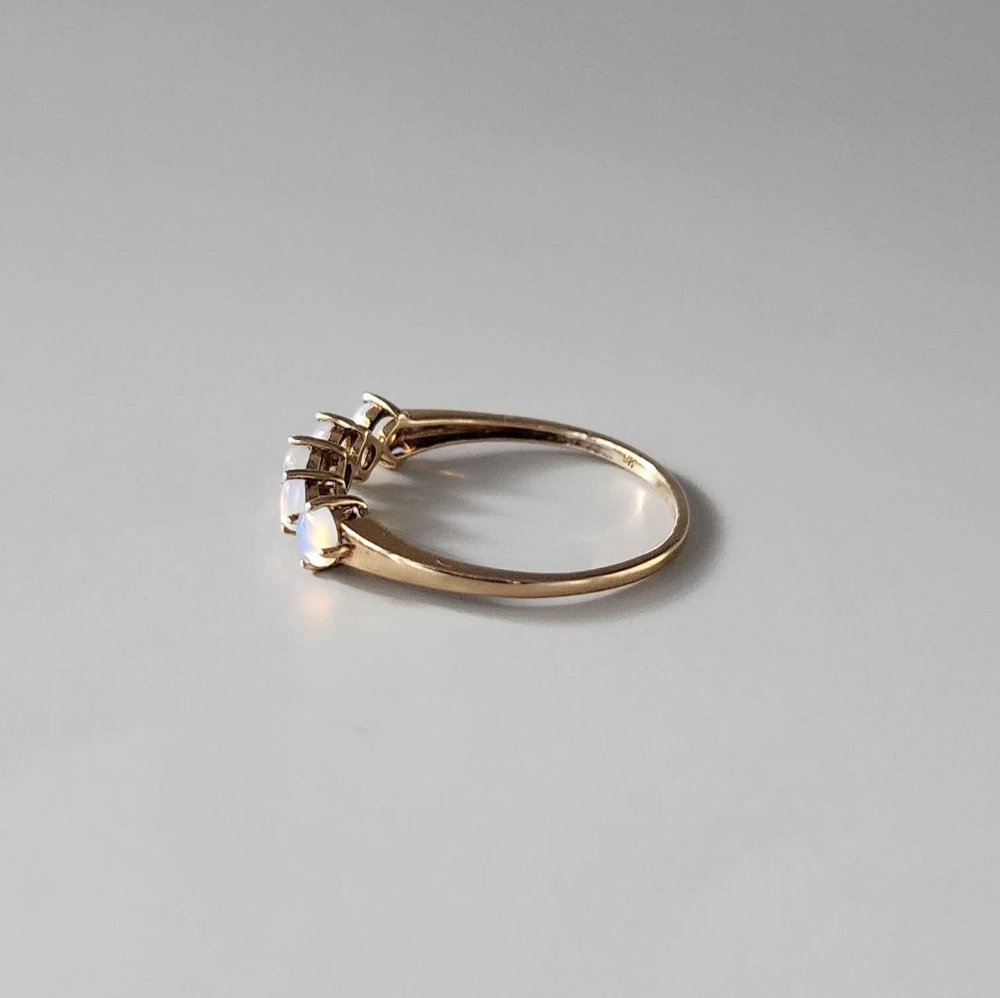 9ct Yellow Gold Opal Five Stone Ring