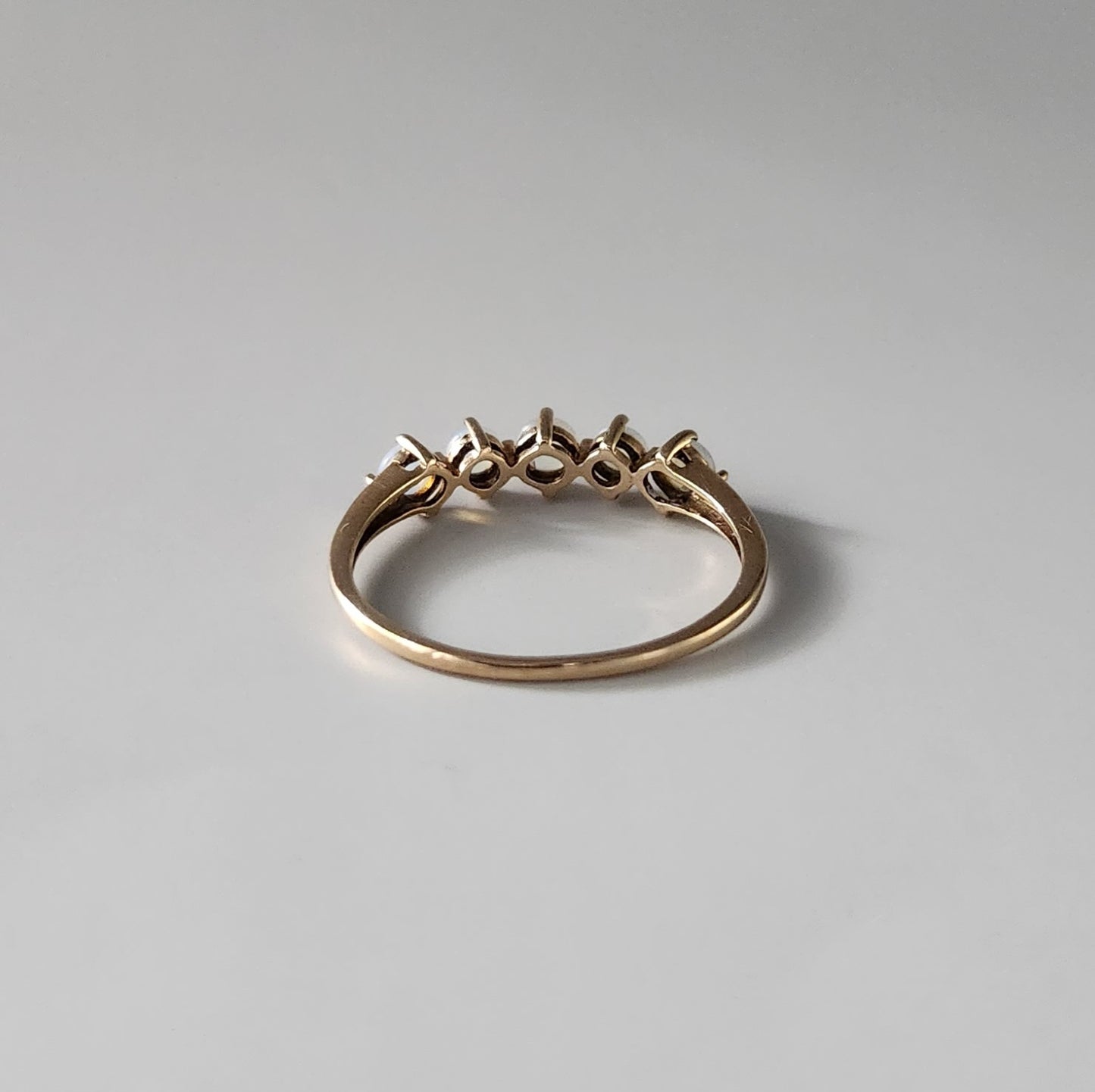 9ct Yellow Gold Opal Five Stone Ring